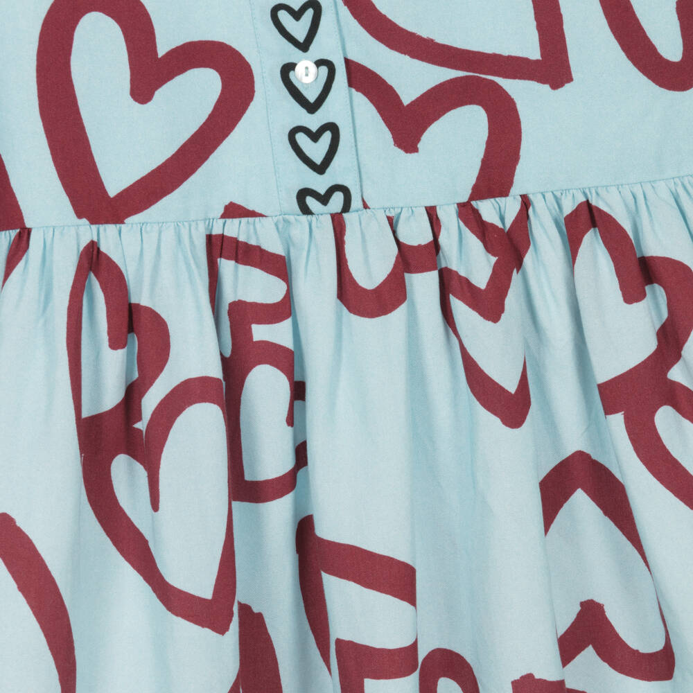 Molo-Girls Heart Patterned Viscose Dress | Childrensalon Outlet