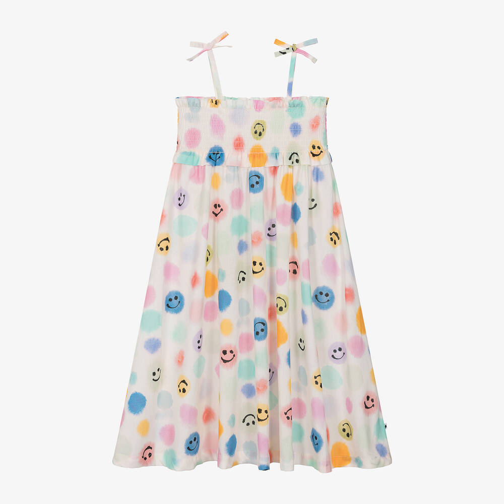 Molo-Girls Ivory Cotton Beach Dress | Childrensalon Outlet