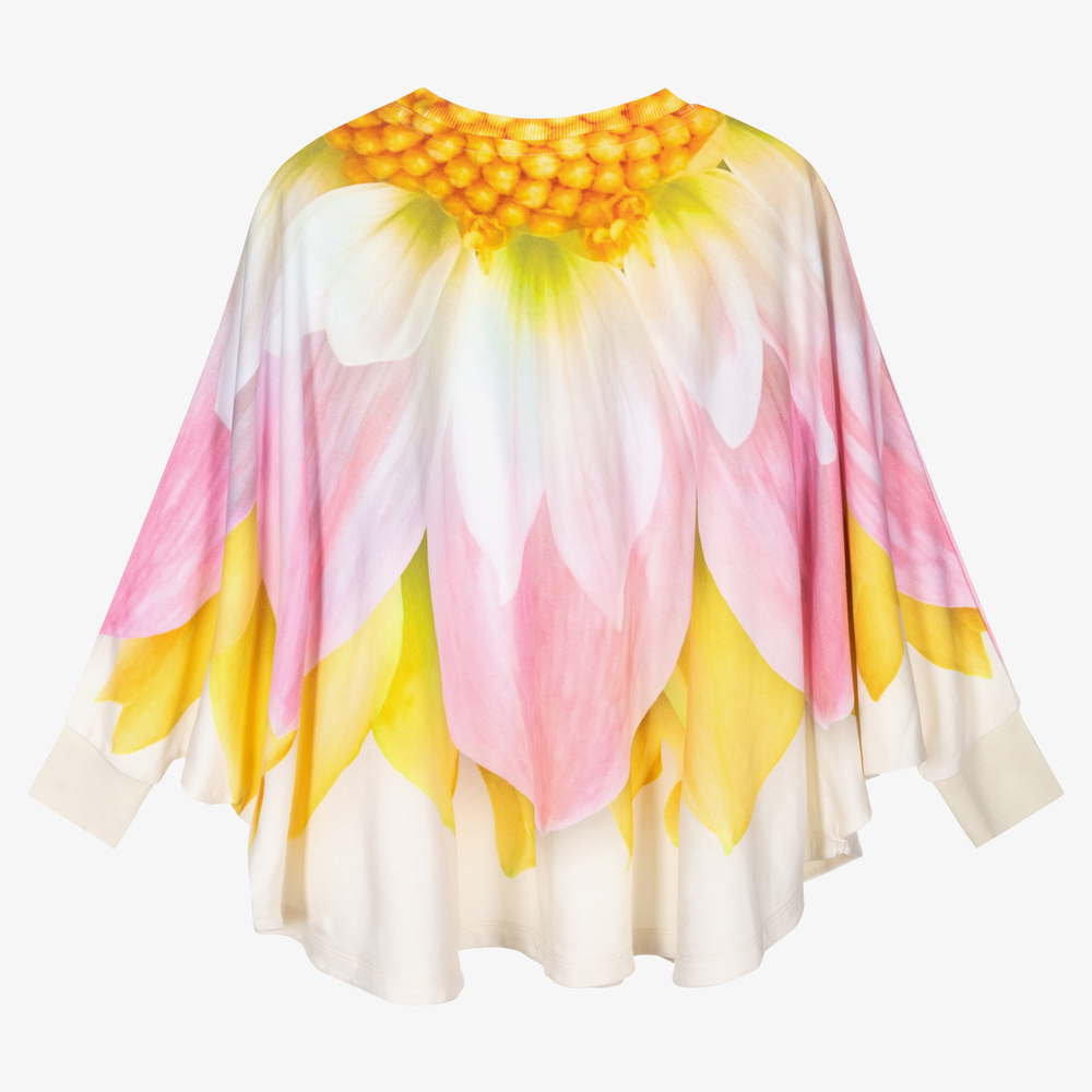 Molo-Girls Ivory Cotton Sweatshirt | Childrensalon Outlet