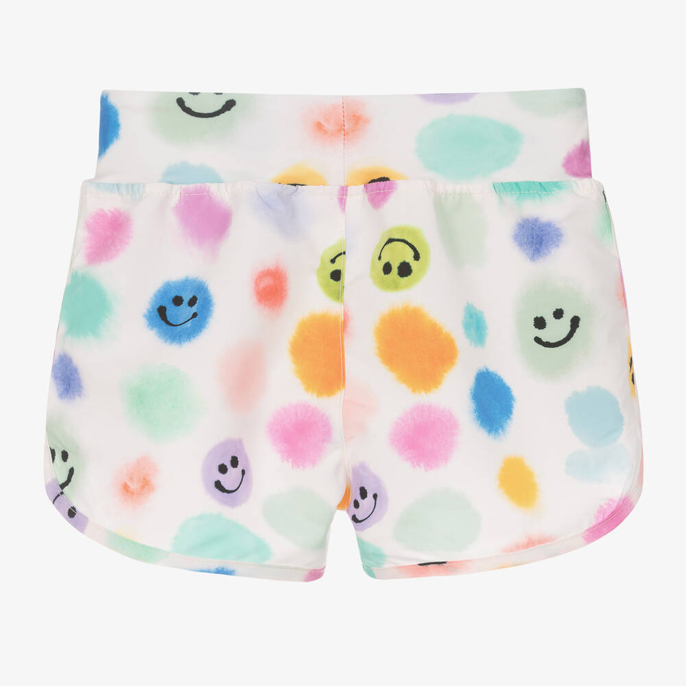 Molo-Girls Ivory Dot Swim Shorts (UPF50+) | Childrensalon Outlet