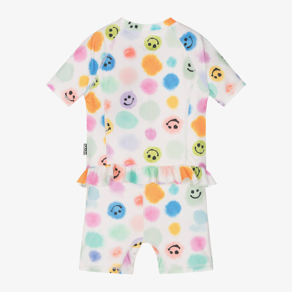 مولو-طقم واقي من الشمس لون عاجي للبنات (UPF50+) | Childrensalon Outlet