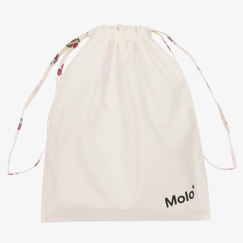 Molo-Кремовая пижама из органического хлопка с вишнями | Childrensalon Outlet