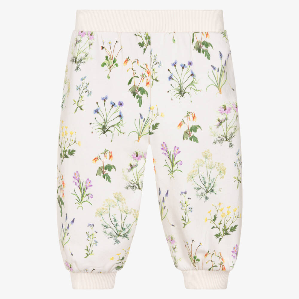 Molo-Кремовые цветочные джоггеры для малышей | Childrensalon Outlet
