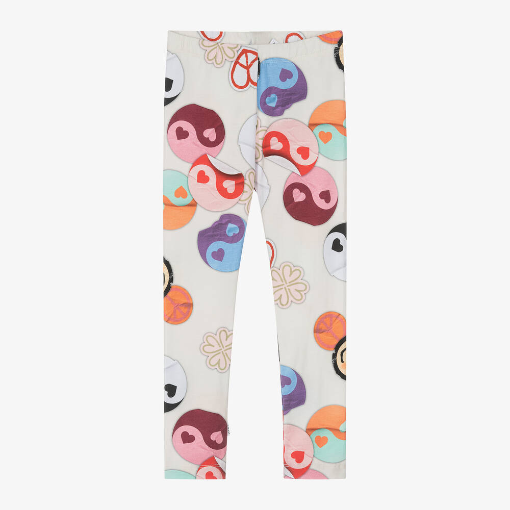 Molo-Кремовые легинсы из органического хлопка для девочек | Childrensalon Outlet