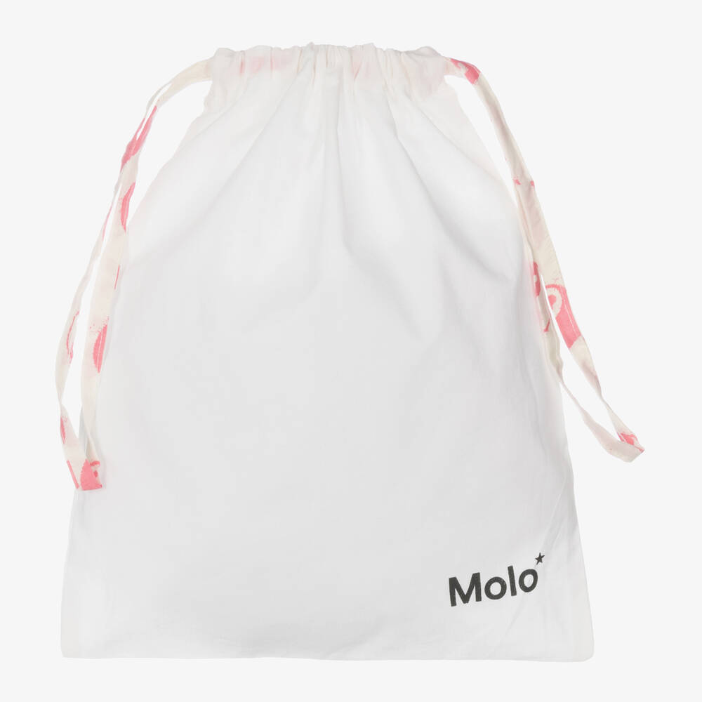 Molo-Girls Ivory Organic Cotton Short Pyjamas | Childrensalon Outlet