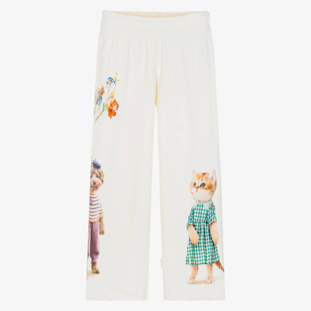 Molo-Уютные кремовые хлопковые джоггеры для девочек | Childrensalon Outlet