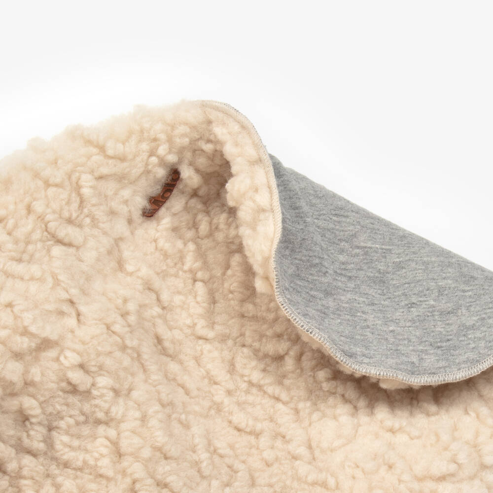 Molo-Girls Ivory Plush Teddy Balaclava | Childrensalon Outlet