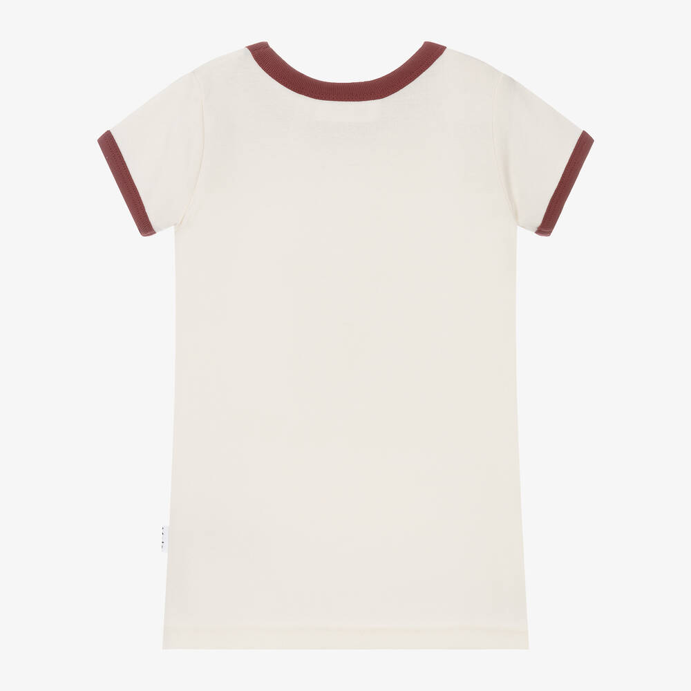 Molo-Кремовая хлопковая футболка для девочек | Childrensalon Outlet