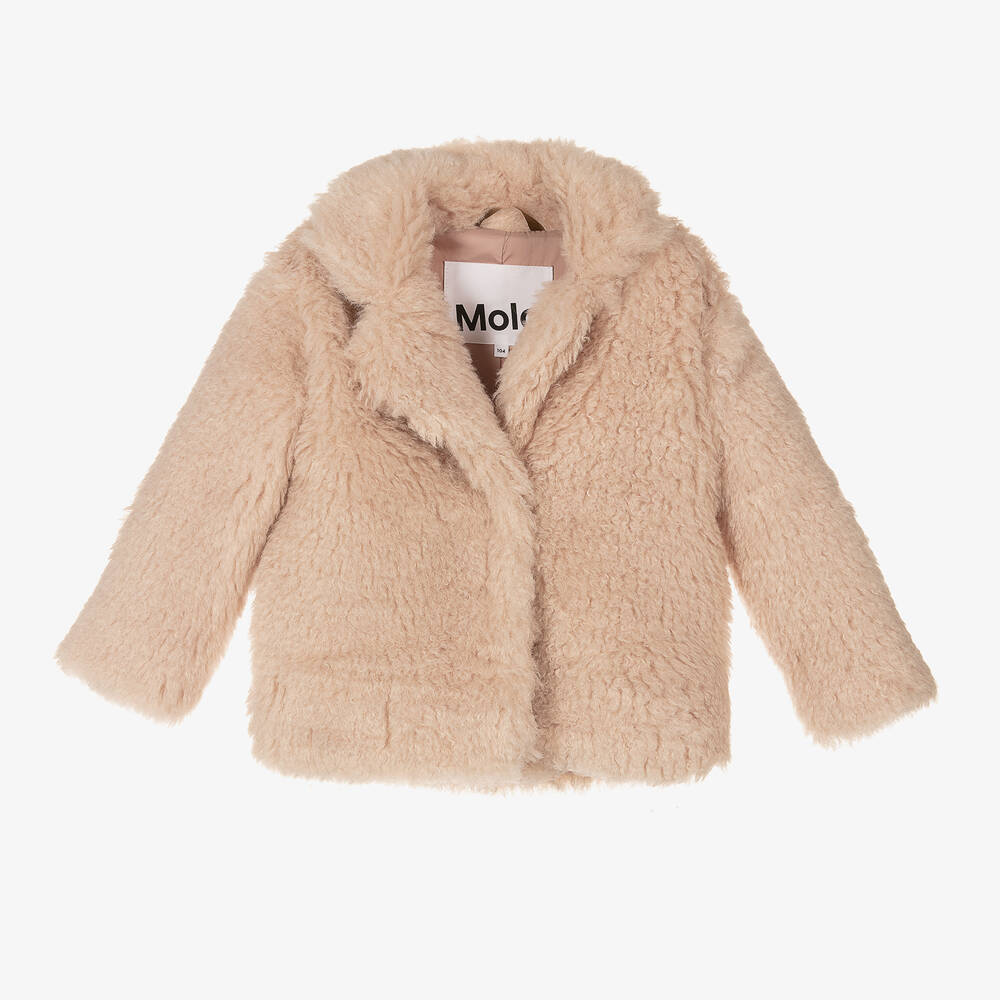 Girls sherpa coat top