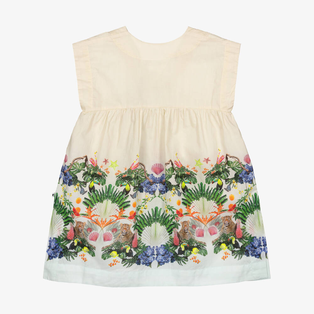 Molo-كافتان قطني عاجي استوائي للبنات | Childrensalon Outlet