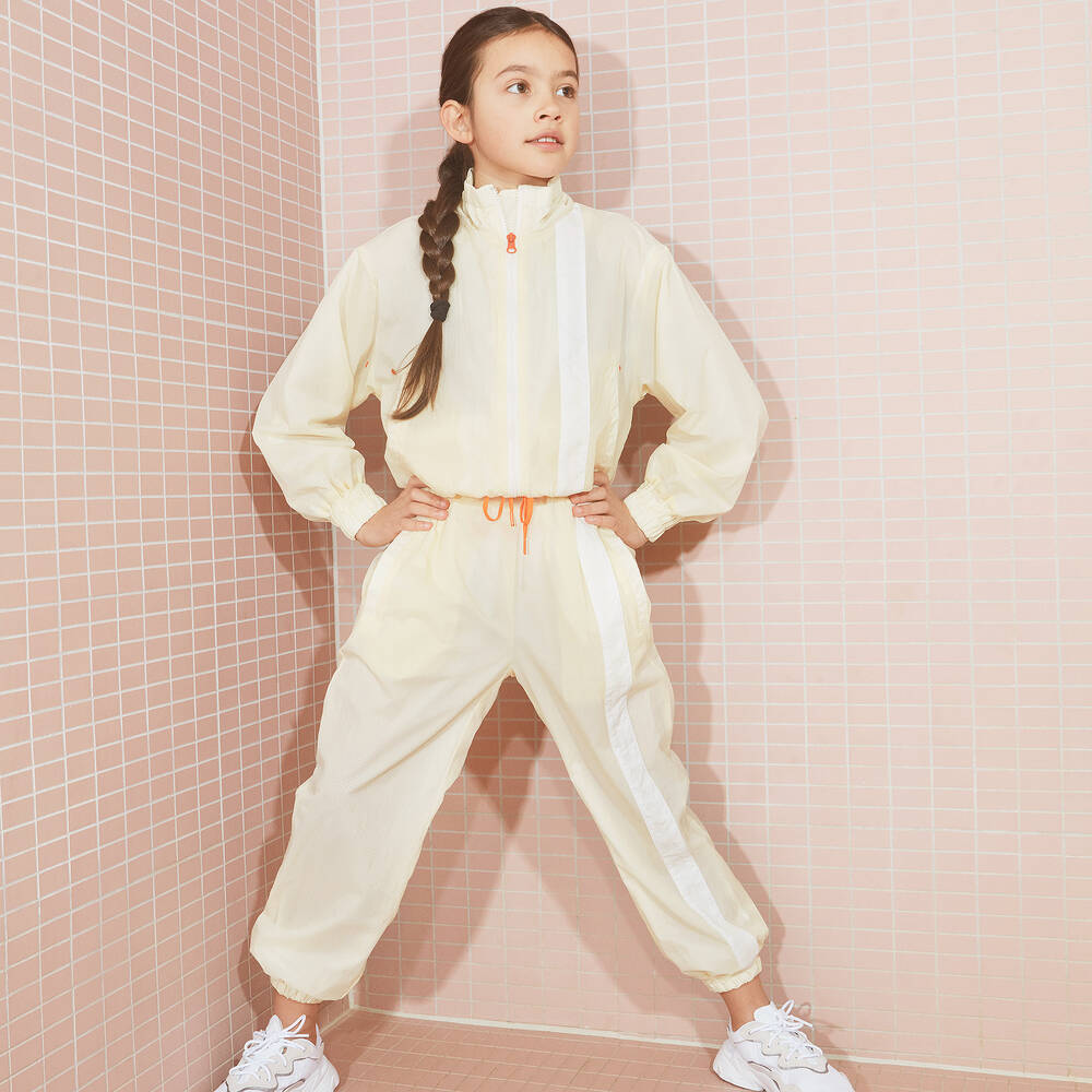 Molo-Girls Ivory Zip-Up Jacket | Childrensalon Outlet