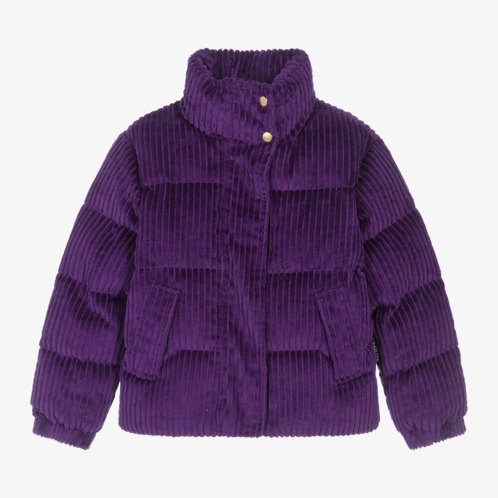 Molo-Girls Lavender Corded Puffer Coat | Childrensalon Outlet