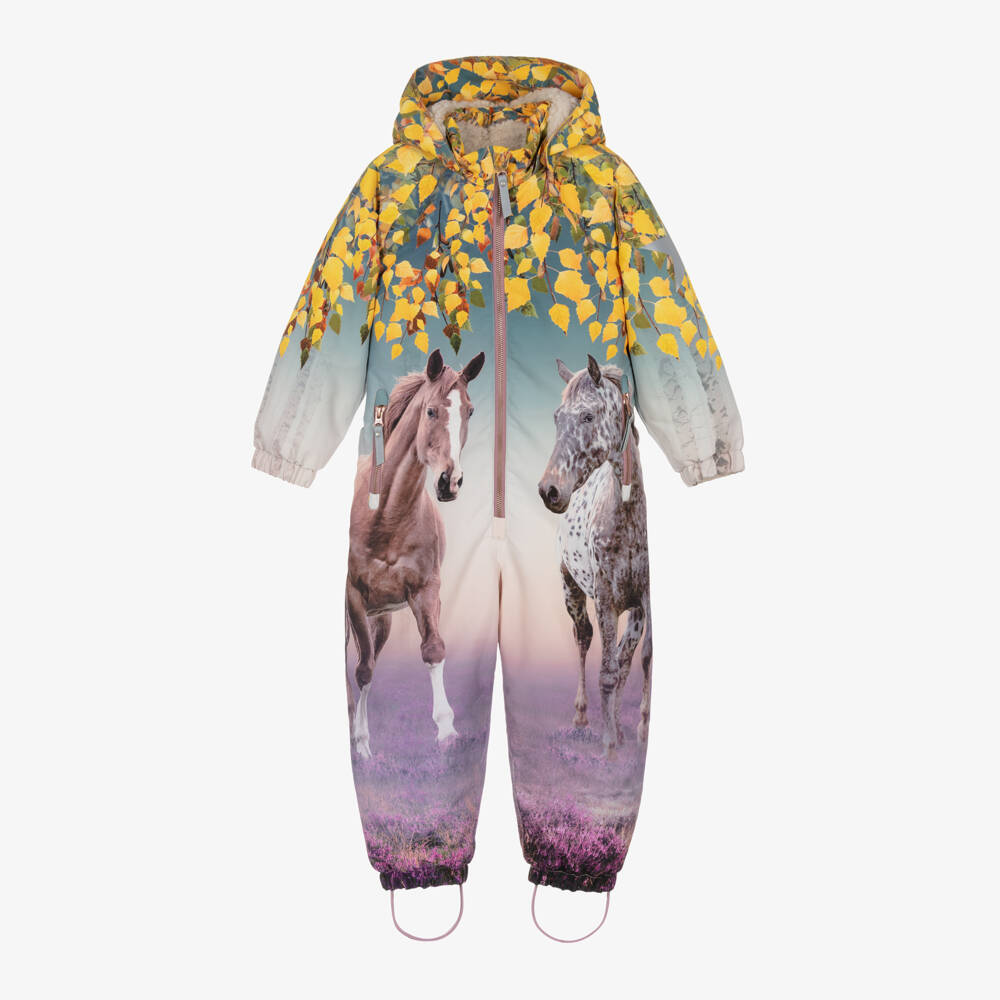 Molo-Girls Lavender Equine Winter Suit | Childrensalon Outlet