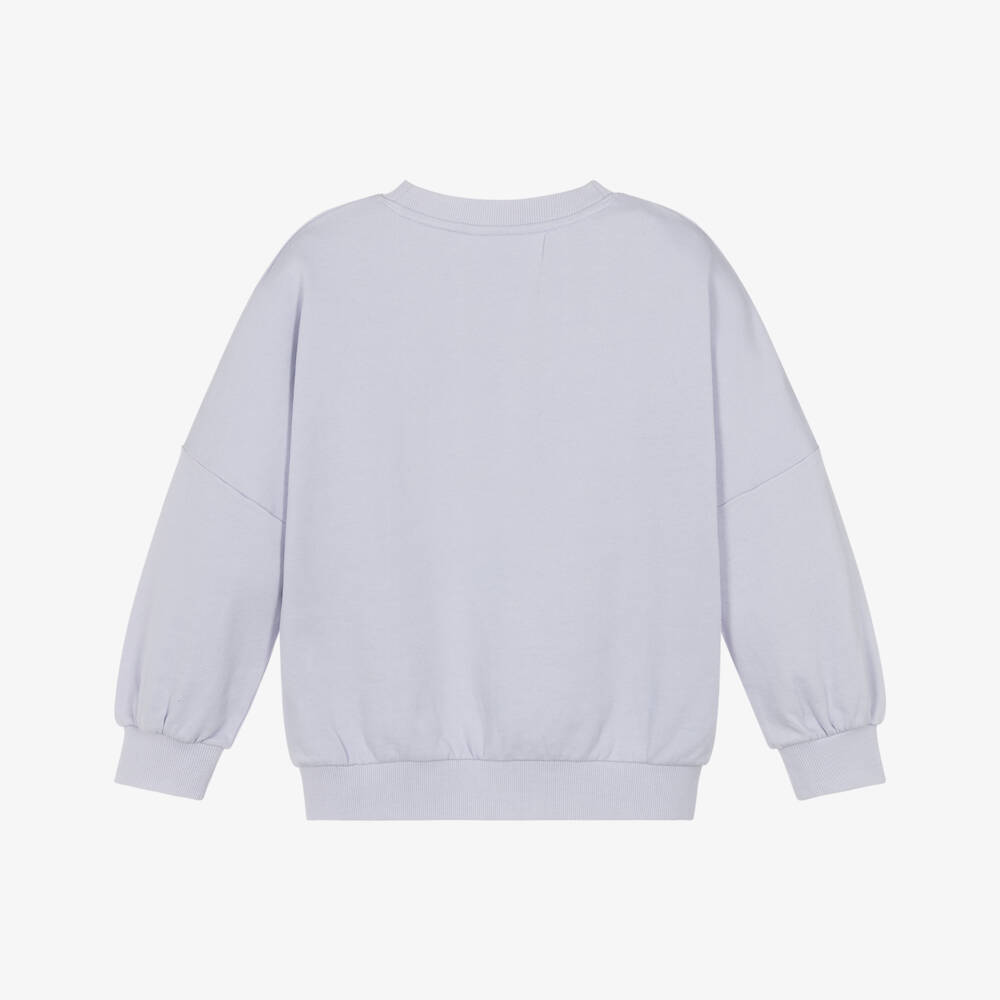 Molo-بلوزة قطنية بنفسجية مزينة بالزهور للبنات | Childrensalon Outlet