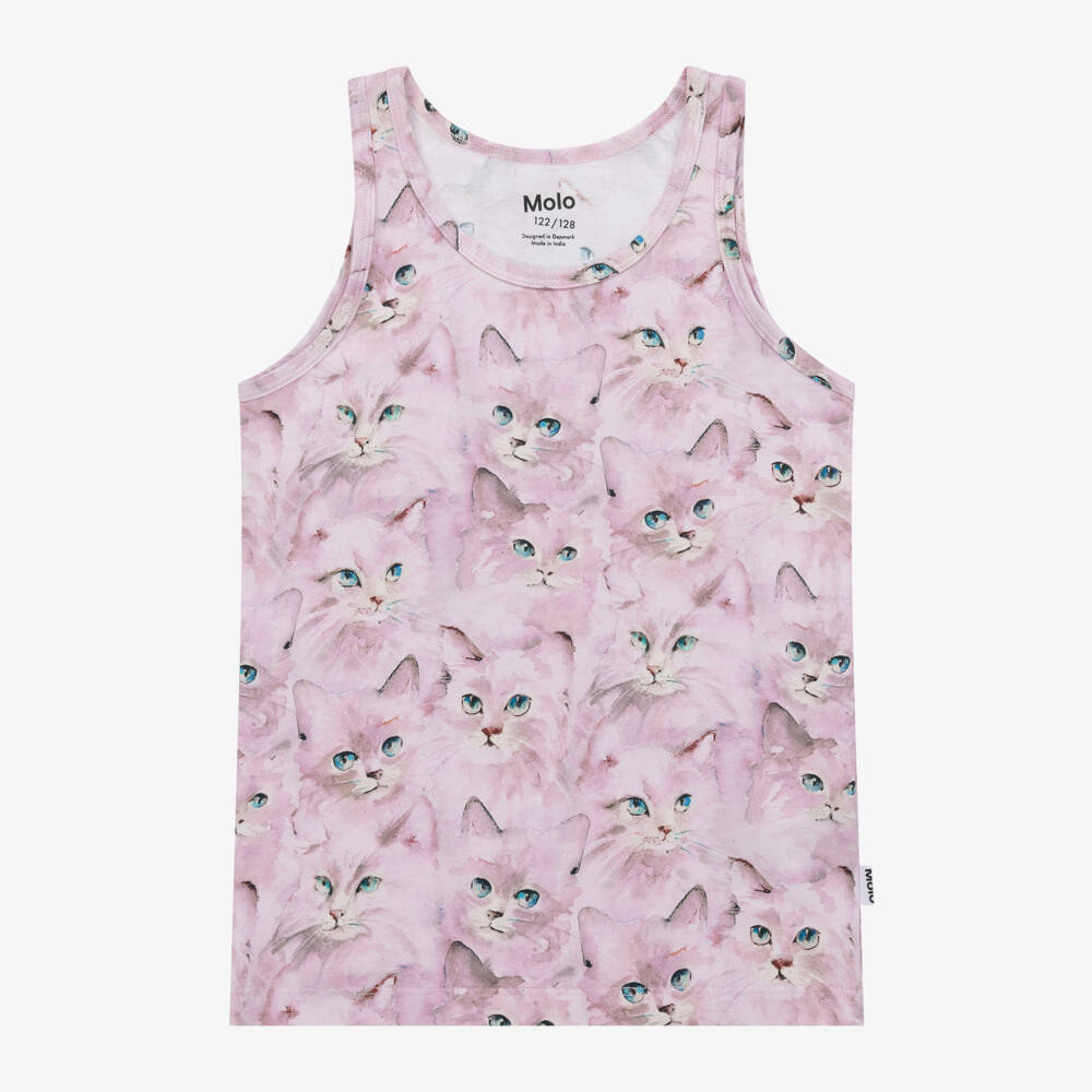 Molo-Girls Lavender Kitten Vest Duo | Childrensalon Outlet