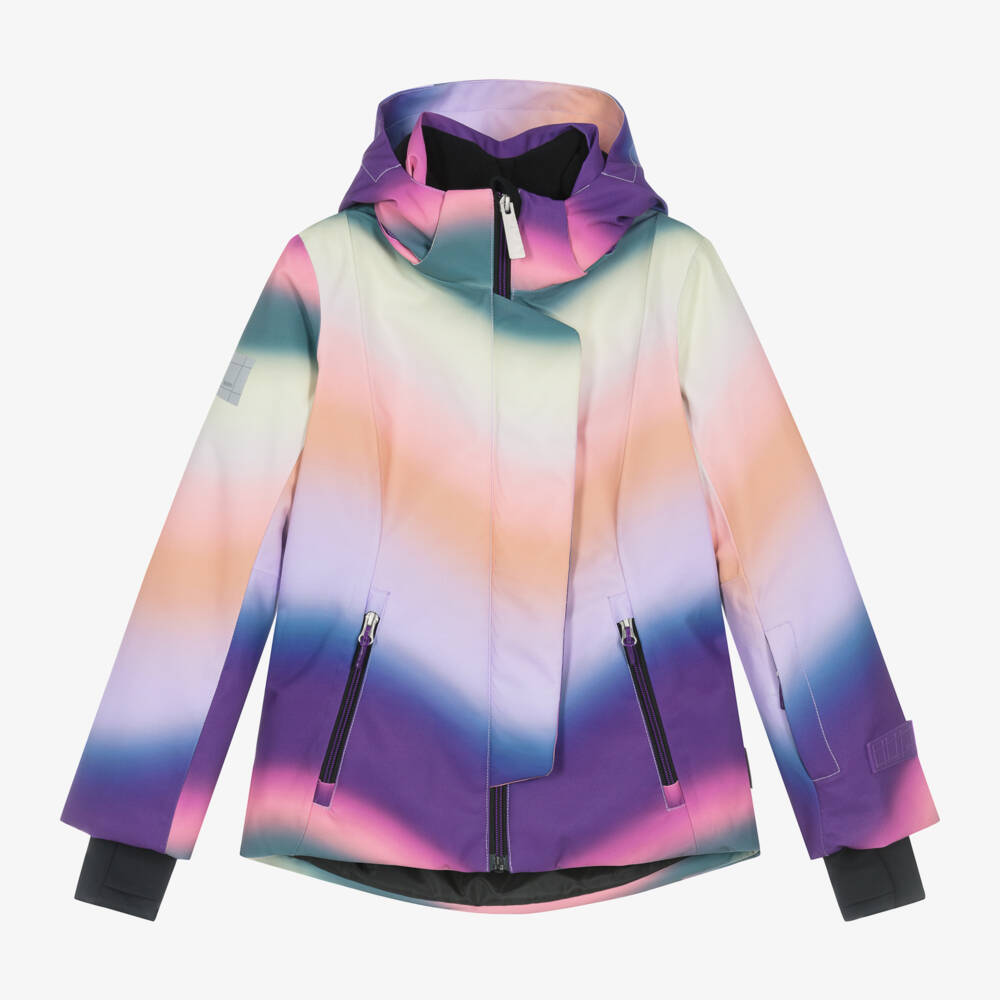 Molo-Girls Lavender Wavy Winter Jacket | Childrensalon Outlet
