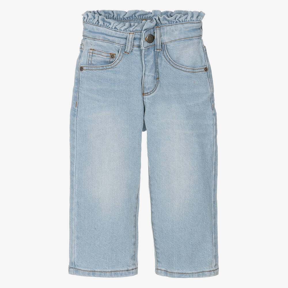Molo Jean bleu clair en denim fille Childrensalon Outlet