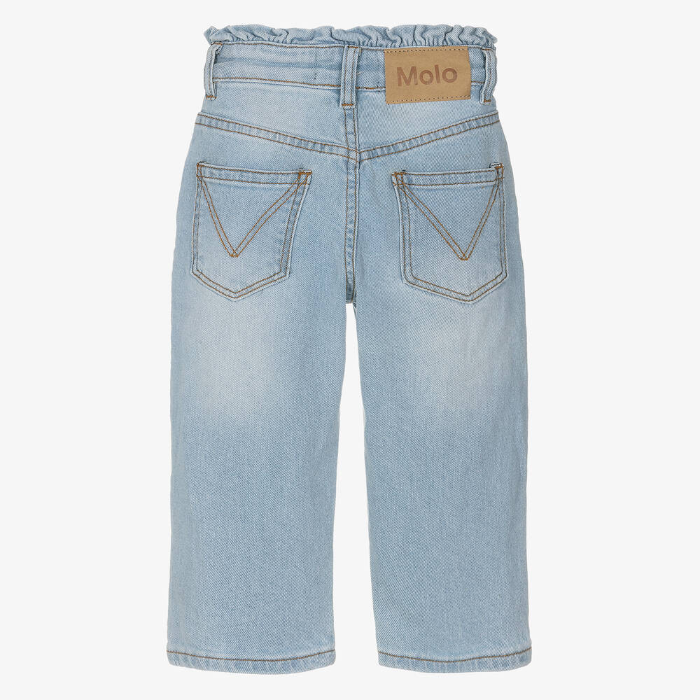 Molo-Girls Light Blue Denim Jeans | Childrensalon Outlet