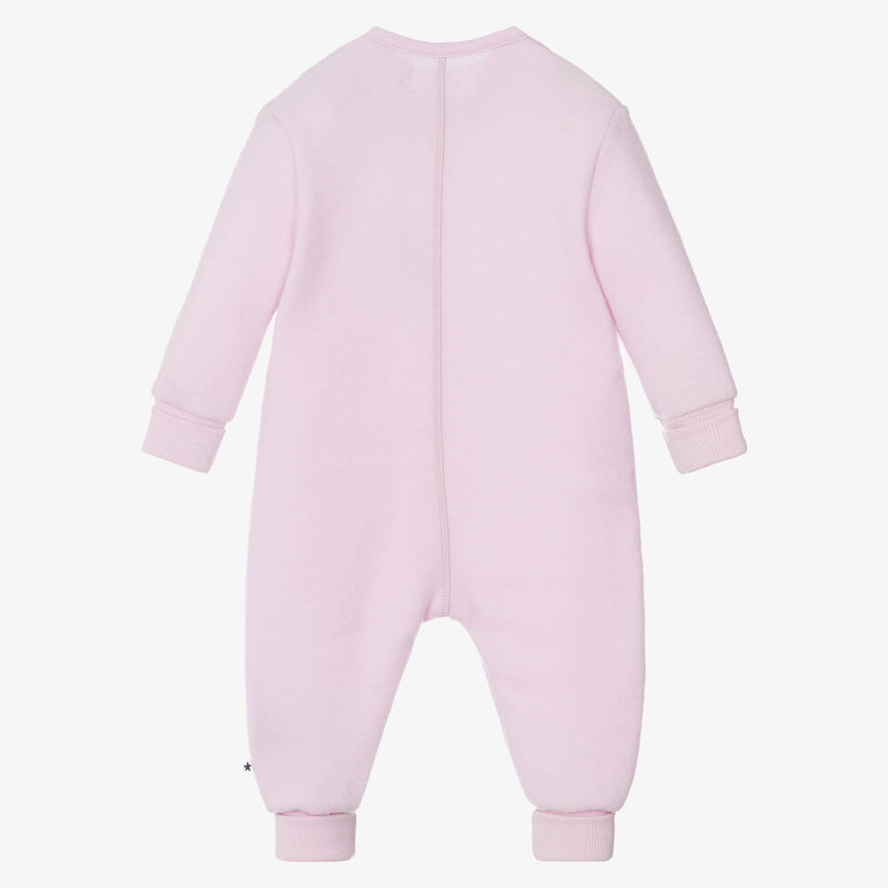 Molo-Girls Lilac Merino Pramsuit Delight | Childrensalon Outlet