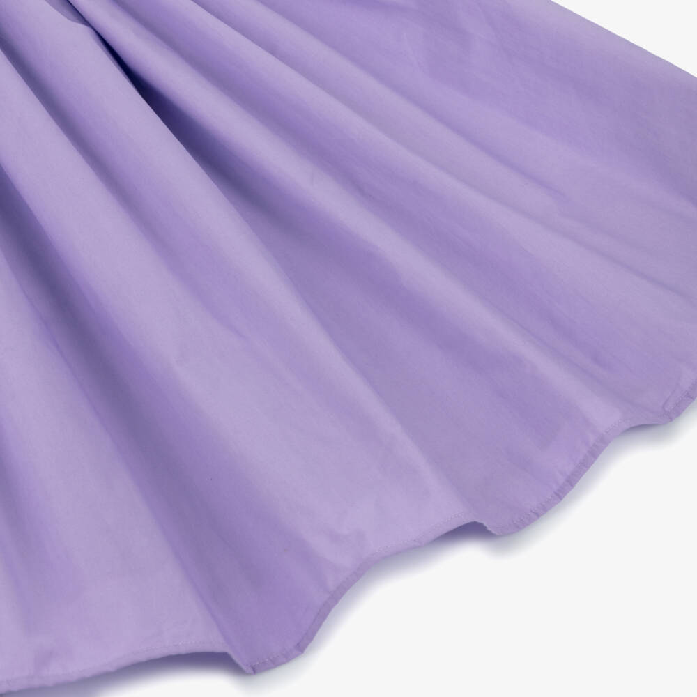 Molo-Girls Lilac Organic Cotton Midi Dress | Childrensalon Outlet