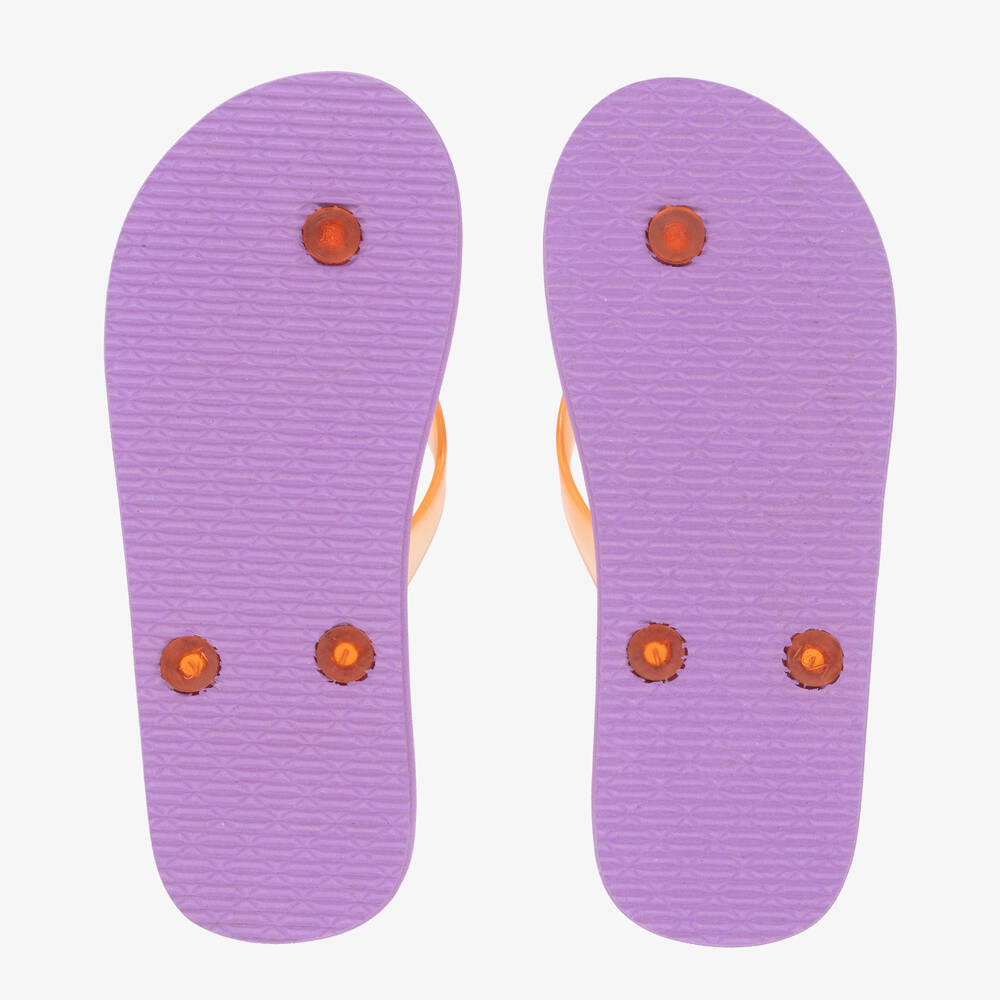 Molo-فليب فلوب مطاط لون بنفسجي بطبعة ورود للبنات | Childrensalon Outlet