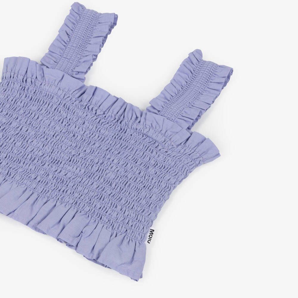 Molo-Лиловый хлопковый топ без рукавов для девочек | Childrensalon Outlet