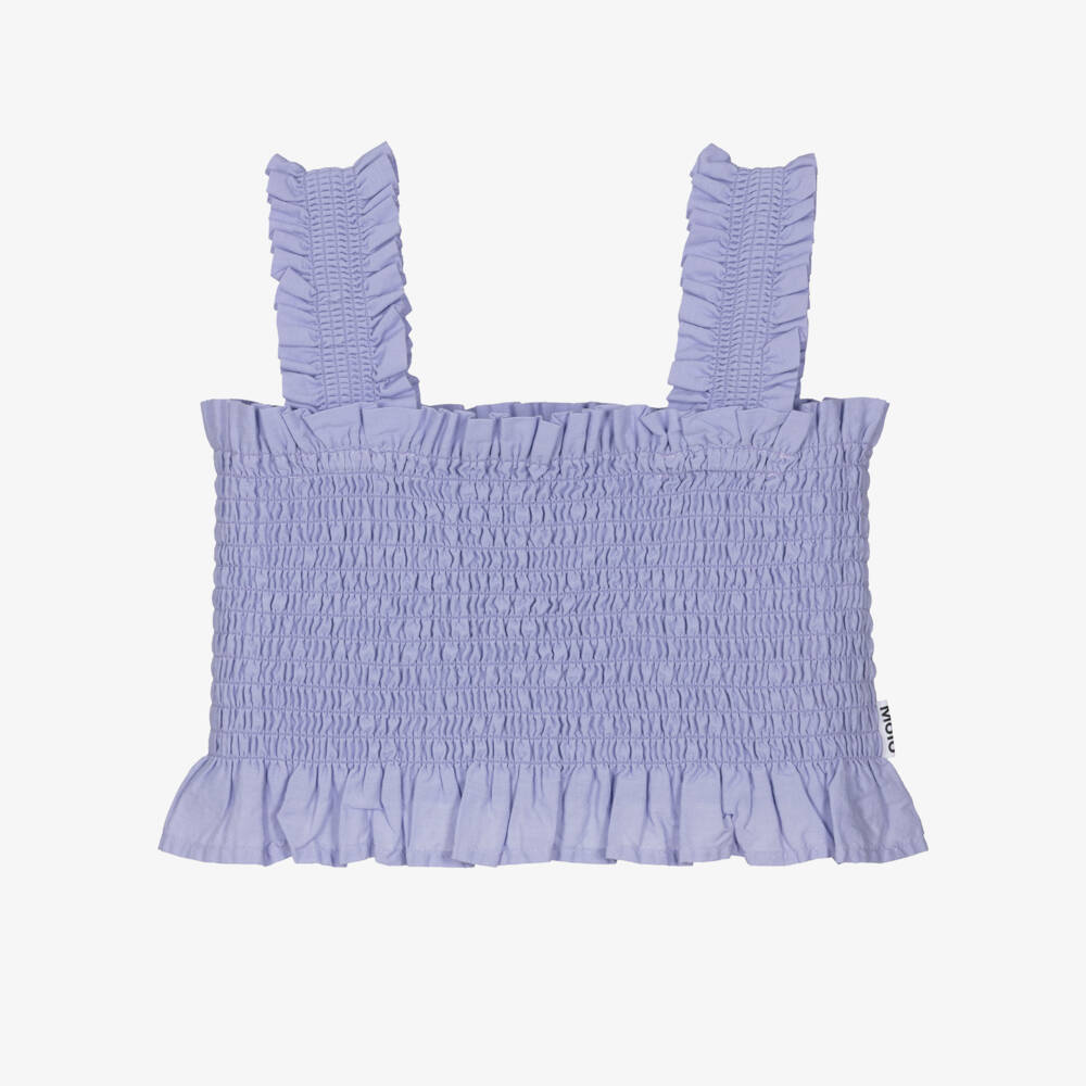 Molo-Лиловый хлопковый топ без рукавов для девочек | Childrensalon Outlet