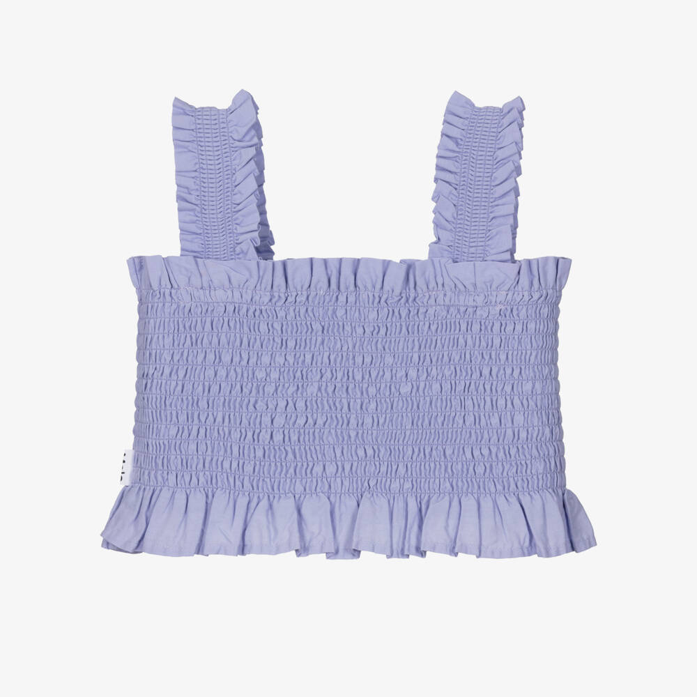 Molo-Лиловый хлопковый топ без рукавов для девочек | Childrensalon Outlet
