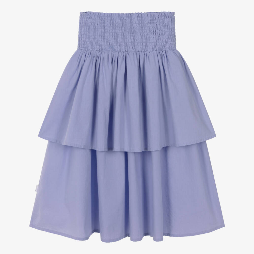 Molo-Лиловая юбка из хлопка с ярусами для девочек | Childrensalon Outlet