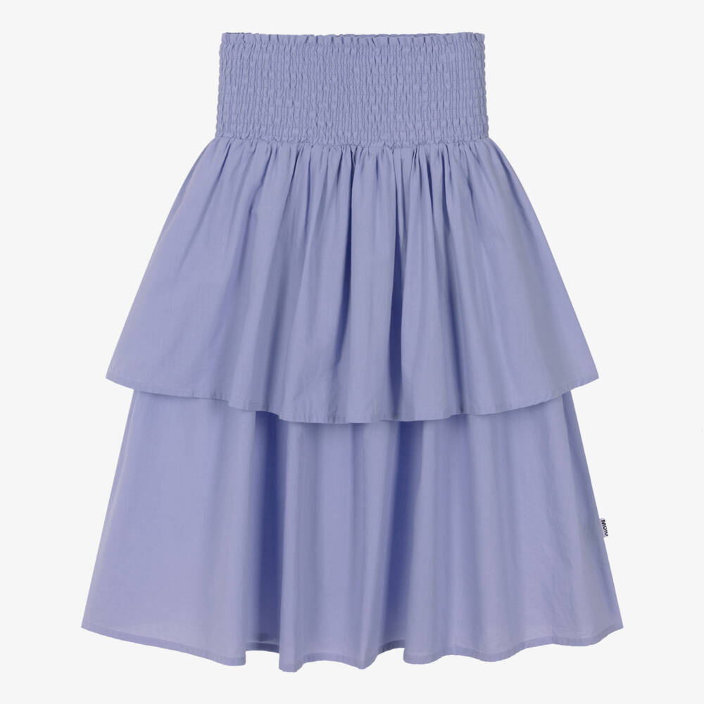 Molo-Лиловая юбка из хлопка с ярусами для девочек | Childrensalon Outlet