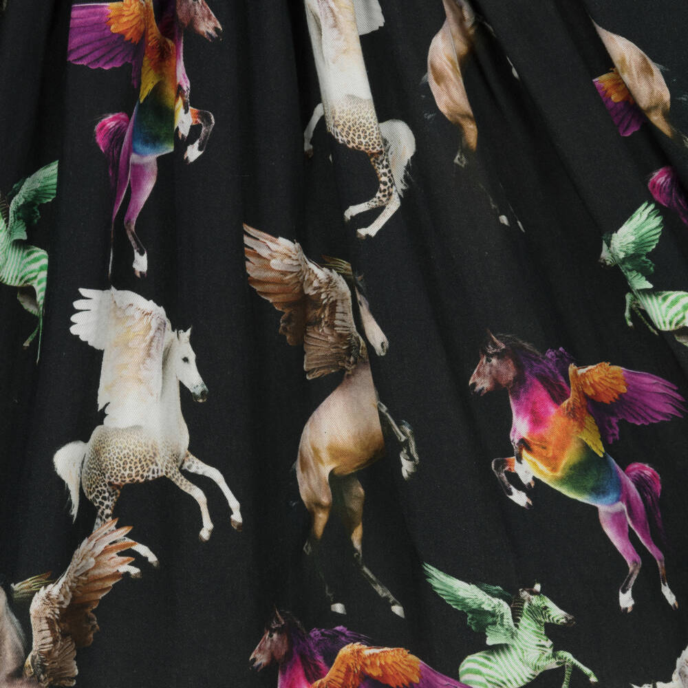 Molo-فستان فيسكوز لون أسود | Childrensalon Outlet