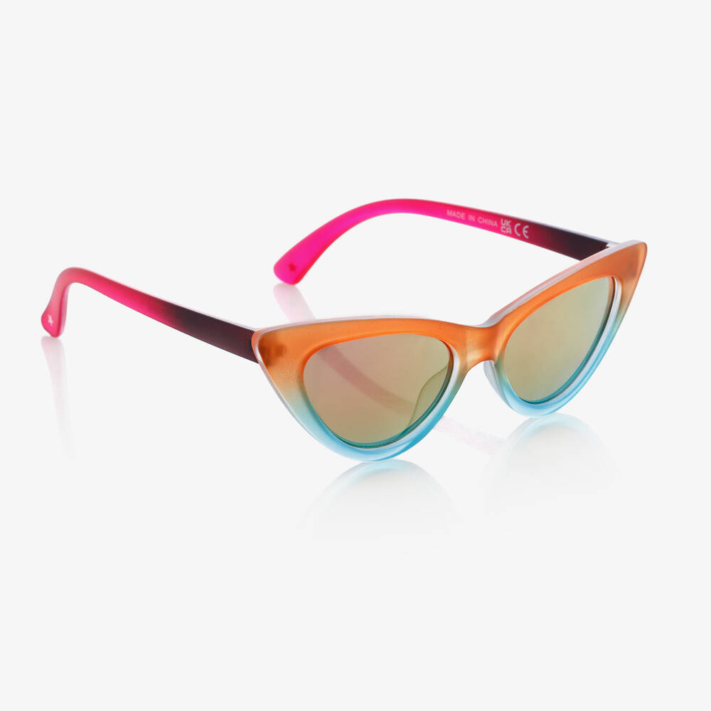 Molo - نظارات شمسية لون برتقالي وأزرق للبنات (UVA/UVB) | Childrensalon