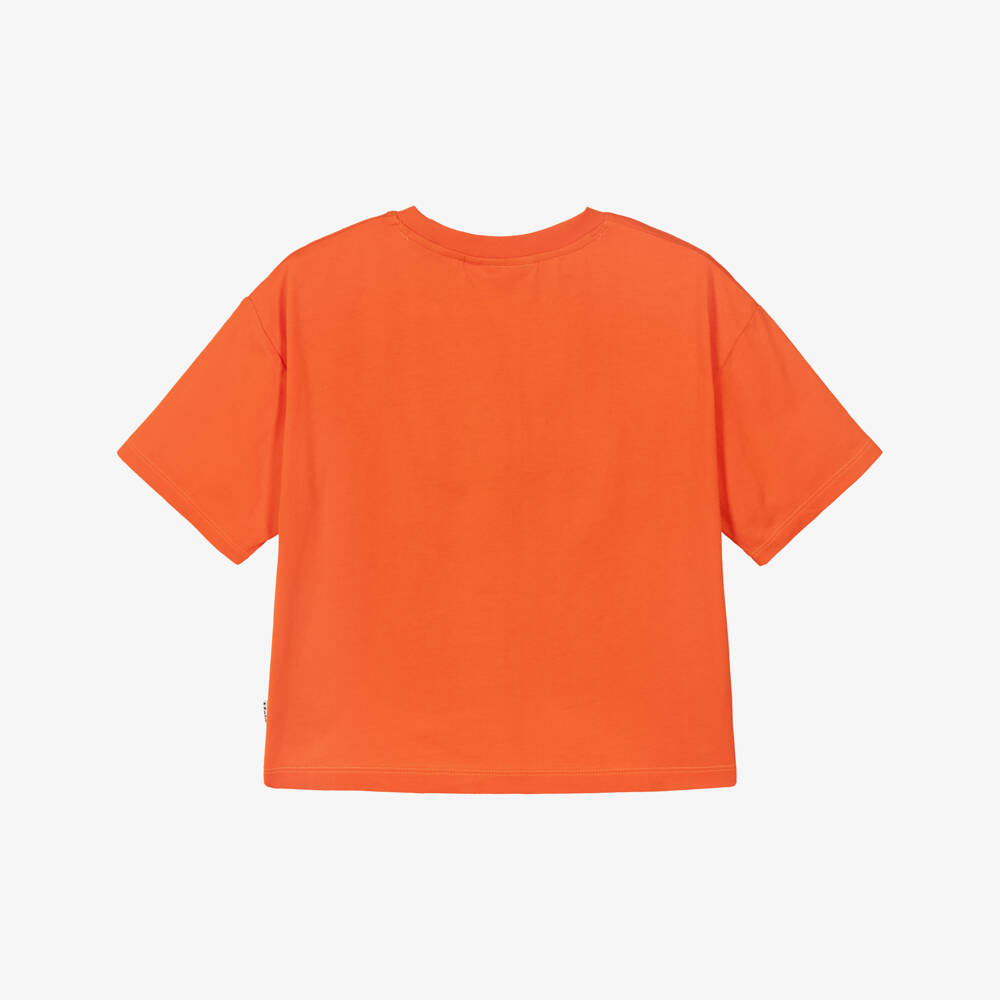 Molo-Оранжевая футболка с бабочкой для девочек | Childrensalon Outlet