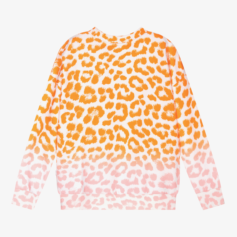 Molo-Girls Orange Sweatshirt | Childrensalon Outlet