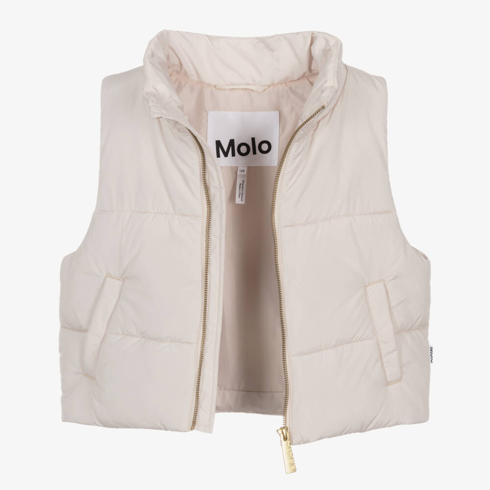 Molo-Girls Orchid Print Puffer Vest | Childrensalon Outlet