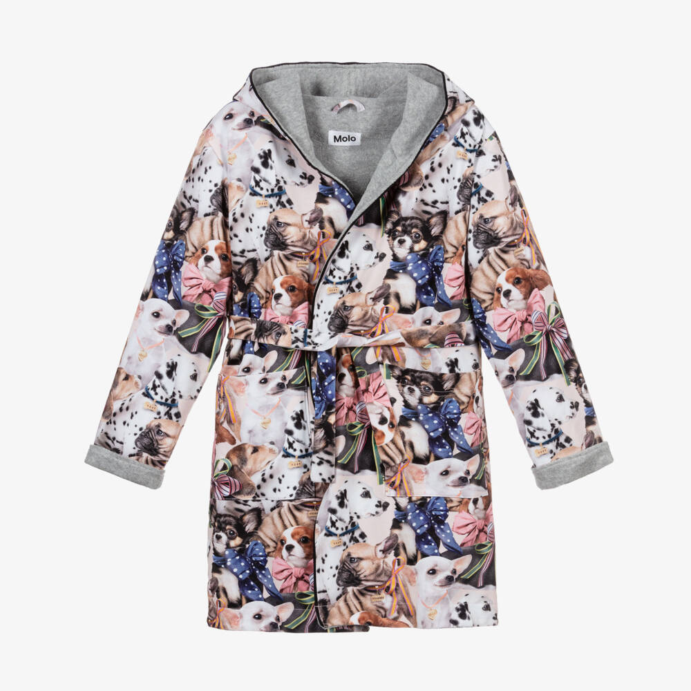 Molo-Girls Organic Cotton Bathrobe | Childrensalon Outlet
