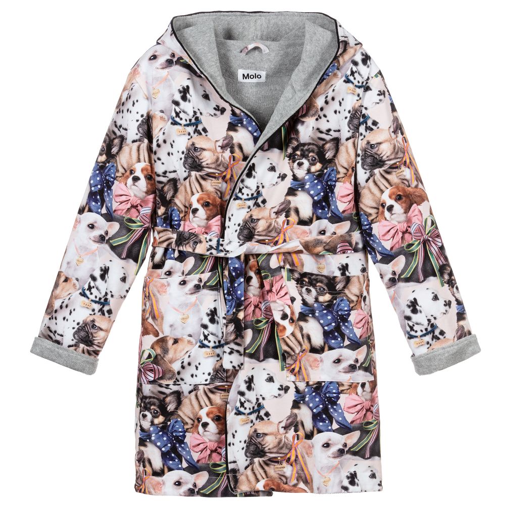 Molo-Girls Organic Cotton Bathrobe | Childrensalon Outlet