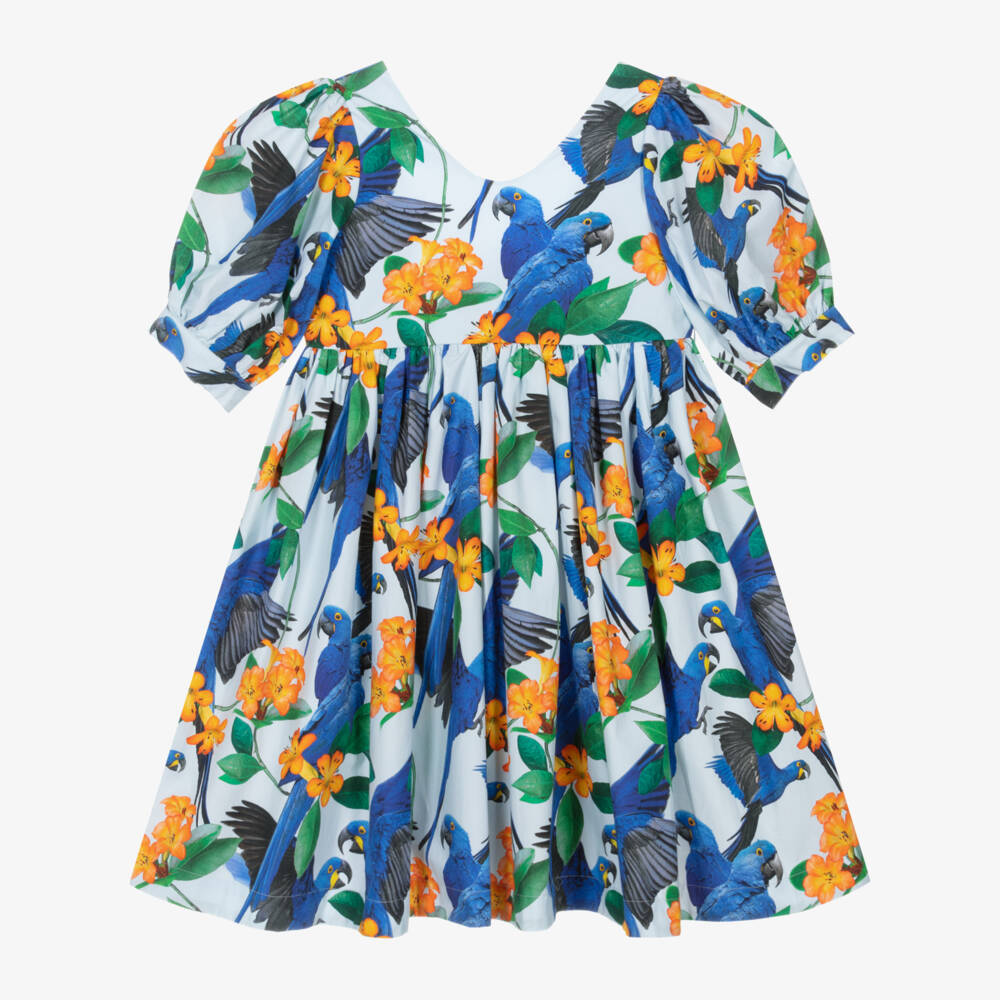 Molo-Платье из органического хлопка с птичками для девочек | Childrensalon Outlet