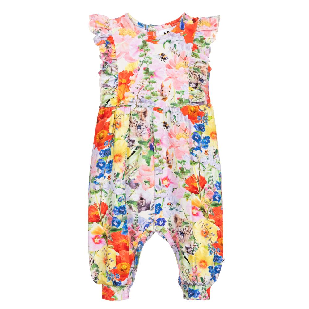 Molo-جمبسوت أطفال بناتي قطن عضوي جيرسي بطبعة ورود | Childrensalon Outlet