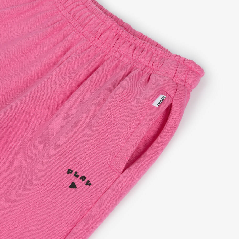 Molo-Girls Organic Cotton Pink Trousers | Childrensalon Outlet