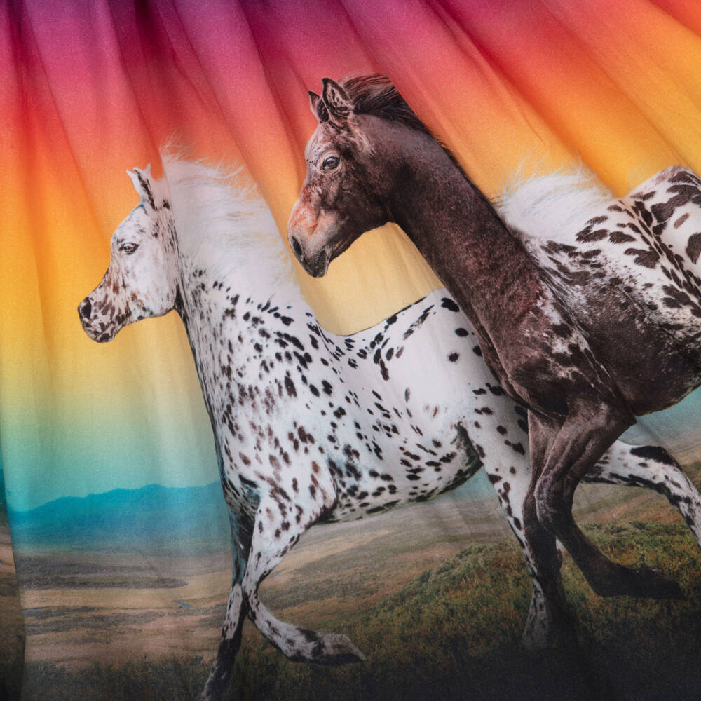 Molo-Girls Organic Navy Sunset Dress | Childrensalon Outlet