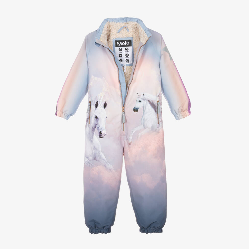Molo-Комбинезон для девочек розовый и синий с пегасами | Childrensalon Outlet