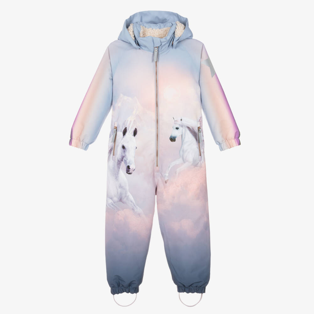 Molo-Комбинезон для девочек розовый и синий с пегасами | Childrensalon Outlet