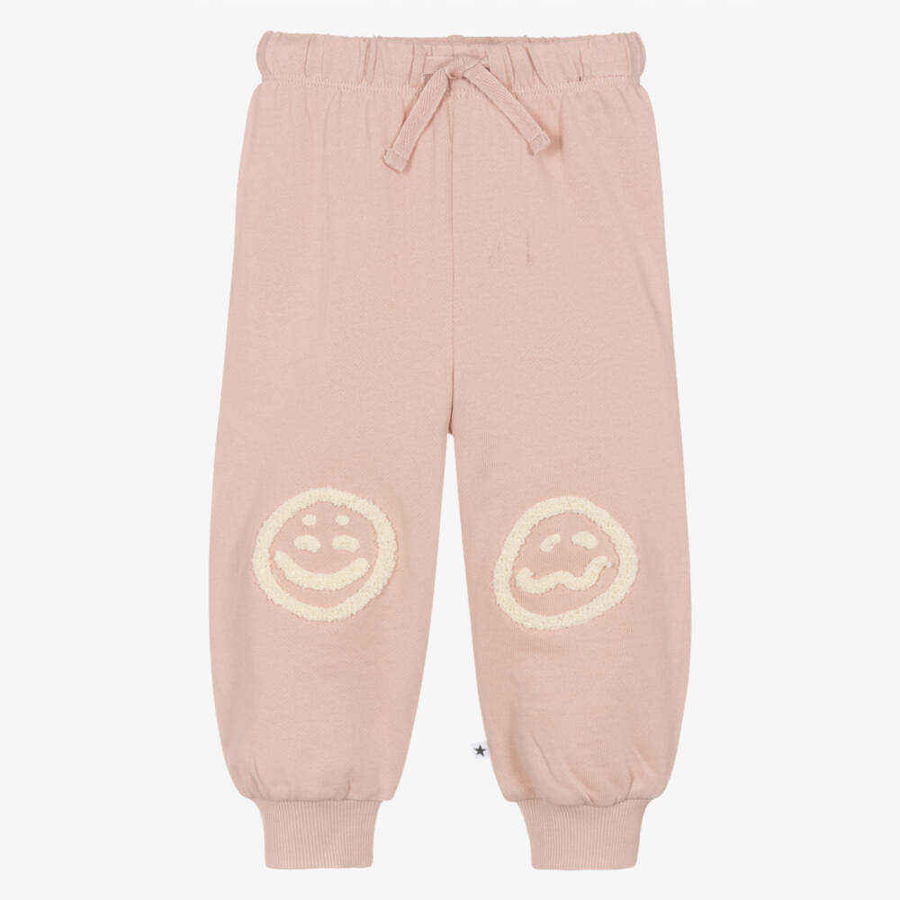 Molo-Розовые джоггеры с улыбками для малышей | Childrensalon Outlet