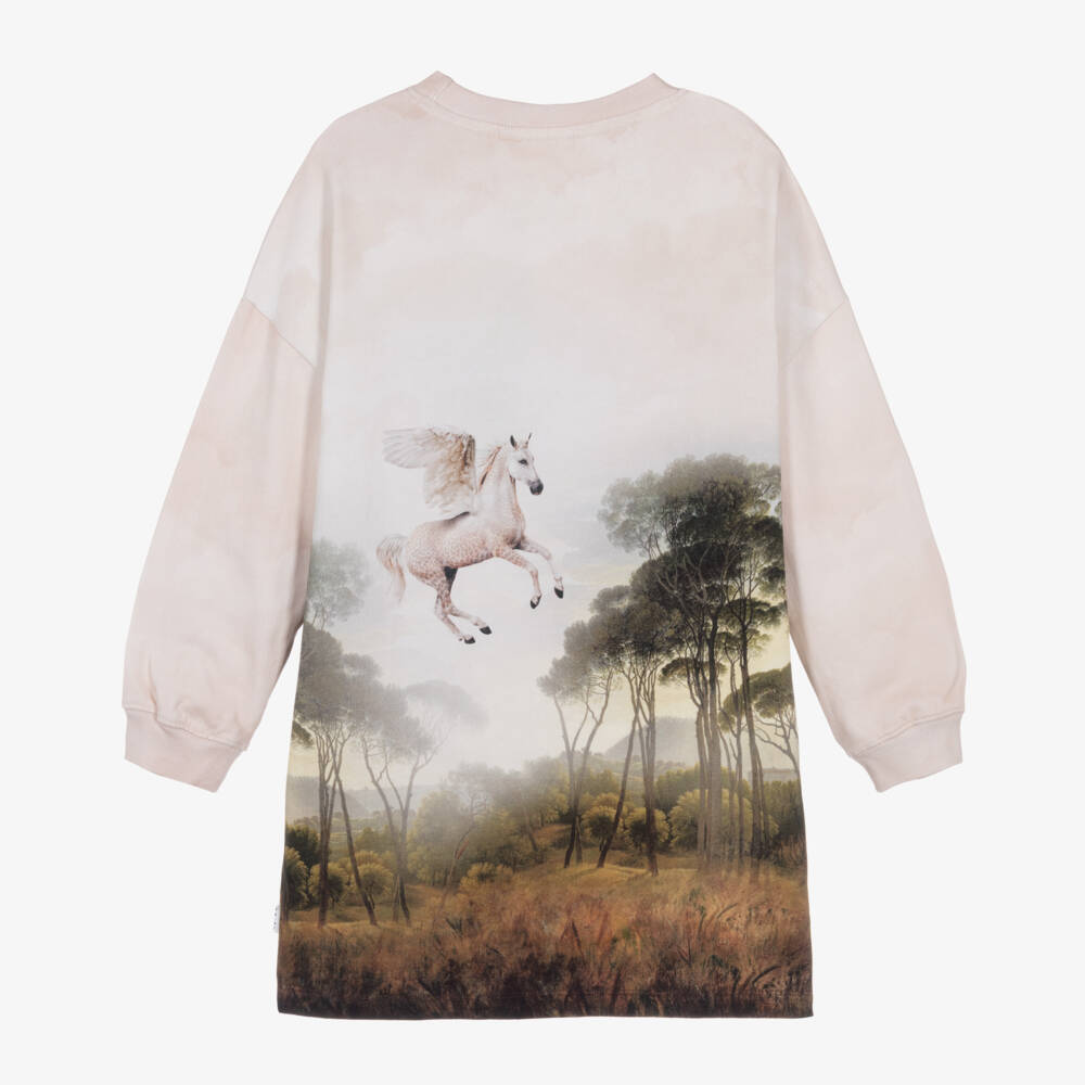 Molo-Розовое хлопковое платье - свитшот для девочек | Childrensalon Outlet