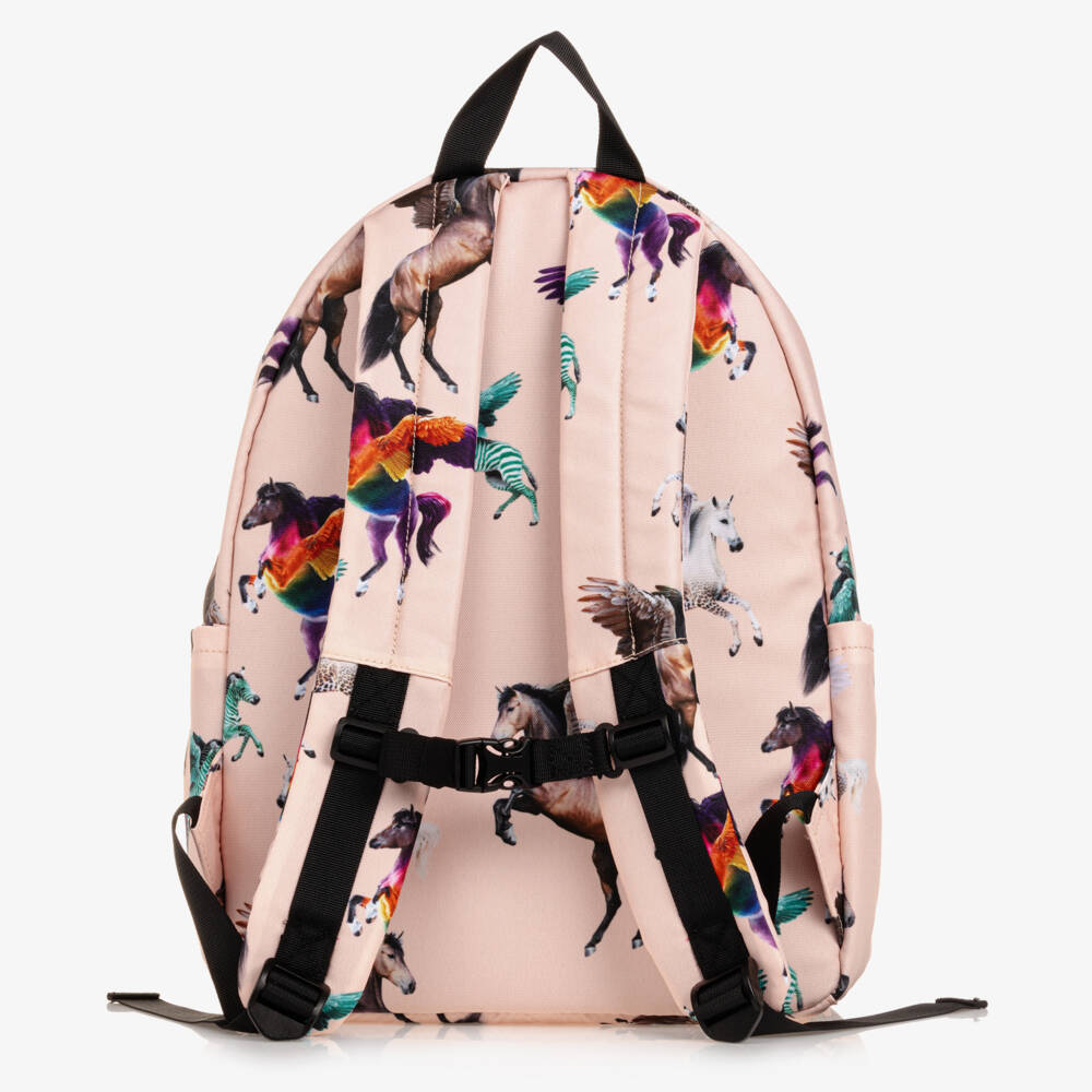 Molo-Girls Pale Pink Pegasus Rucksack | Childrensalon Outlet