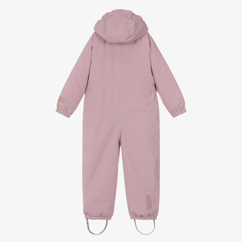 Molo-Girls Pale Pink Technical & Waterproof Snowsuit | Childrensalon Outlet