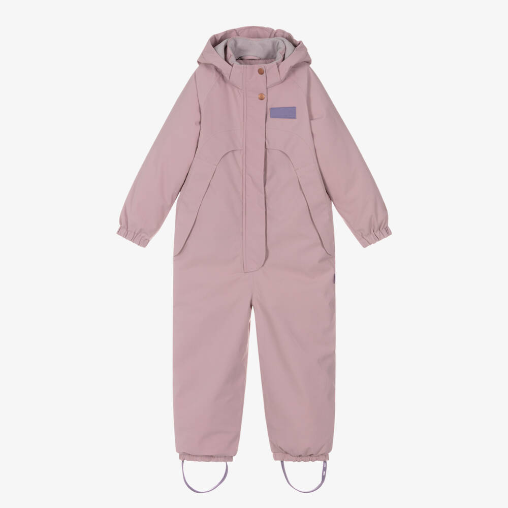 Molo-Girls Pale Pink Technical & Waterproof Snowsuit | Childrensalon Outlet