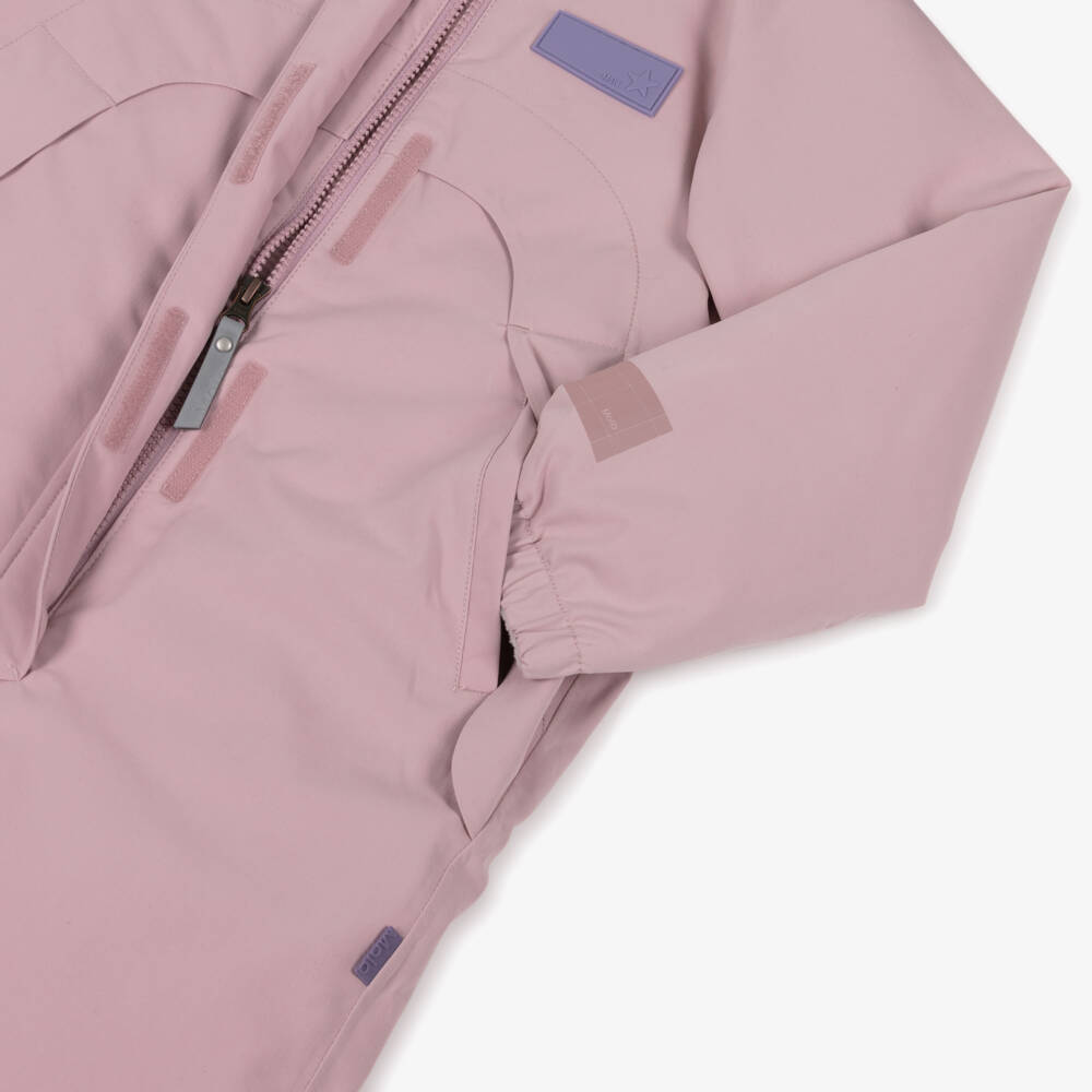 Molo-Girls Pale Pink Technical & Waterproof Snowsuit | Childrensalon Outlet