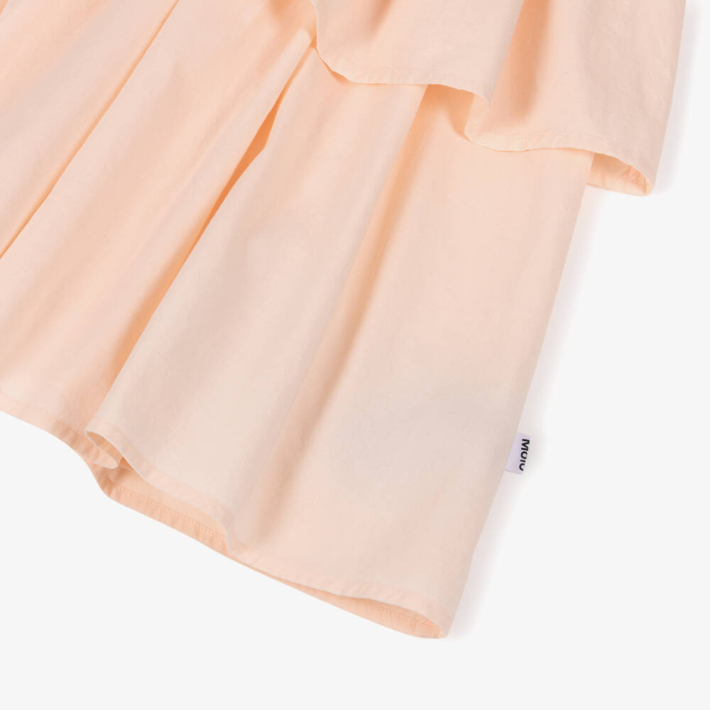 Molo-Girls Pale Pink Tiered Cotton Skirt | Childrensalon Outlet